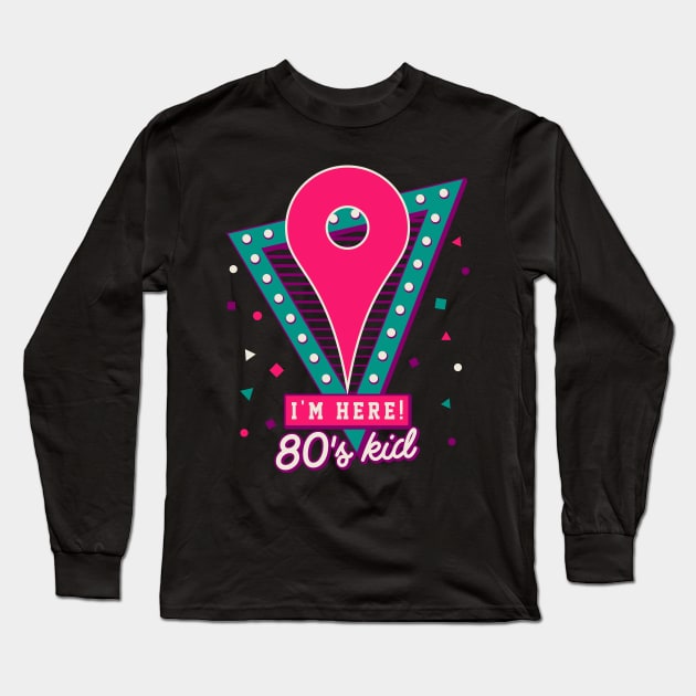 80'S KID Long Sleeve T-Shirt by ALFBOCREATIVE